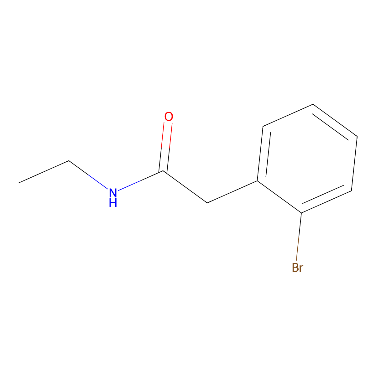2-(2-Bromophenyl)-N-ethylacetamide molecular structure, CAS 1150114-82-1