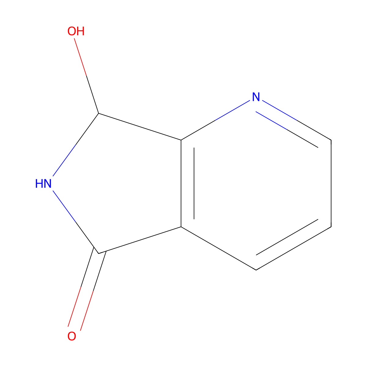 7-Hydroxy-6,7-dihydro-5H-pyrrolo[3,4-b]pyridin-5-one molecular structure, CAS 115012-09-4