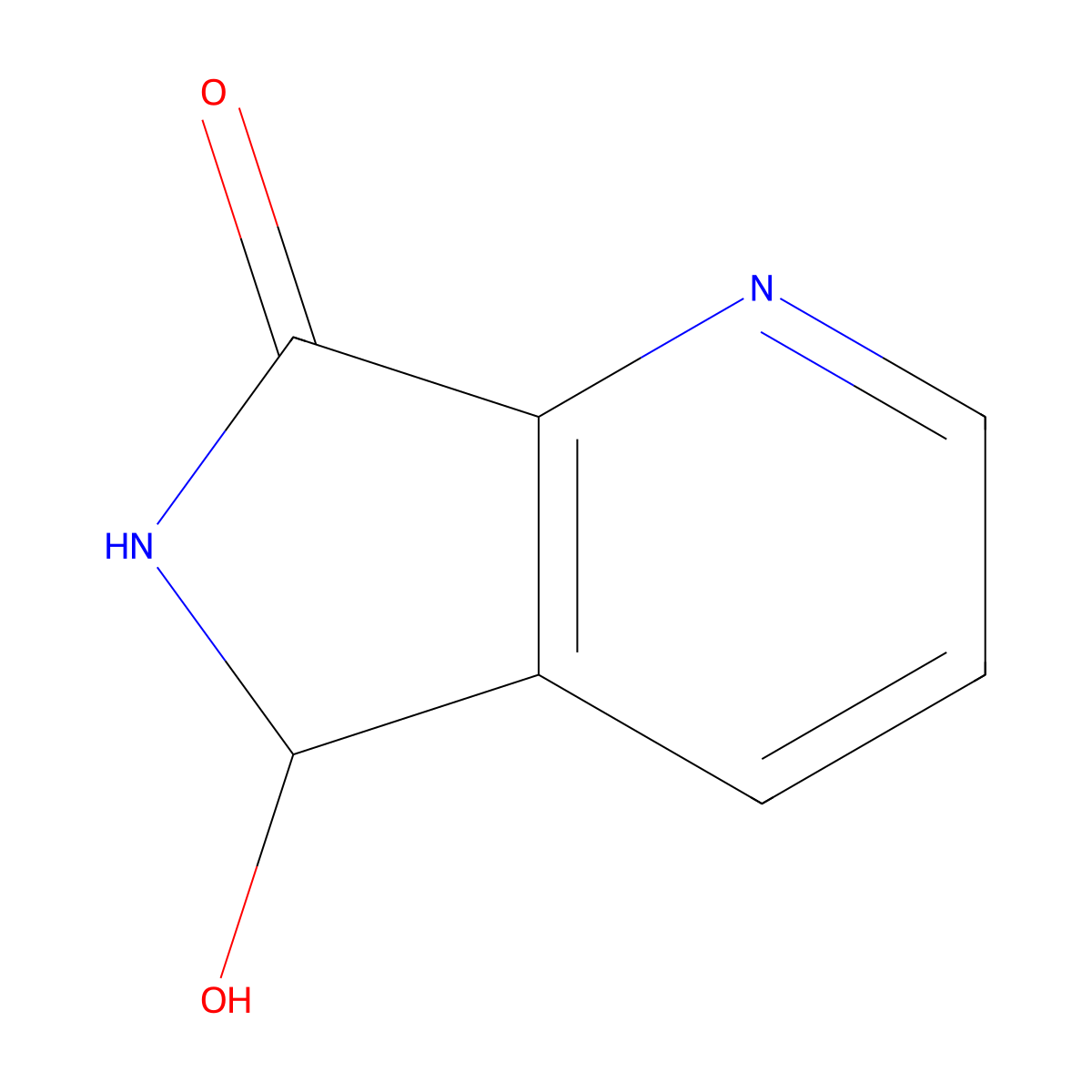 5-hydroxy-5H-pyrrolo[3,4-b]pyridin-7(6H)-one molecular structure, CAS 115012-10-7