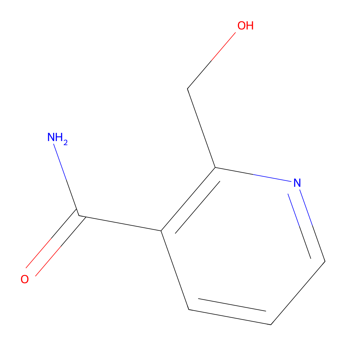 2-(Hydroxymethyl)pyridine-3-carboxamide molecular structure, CAS 115012-11-8