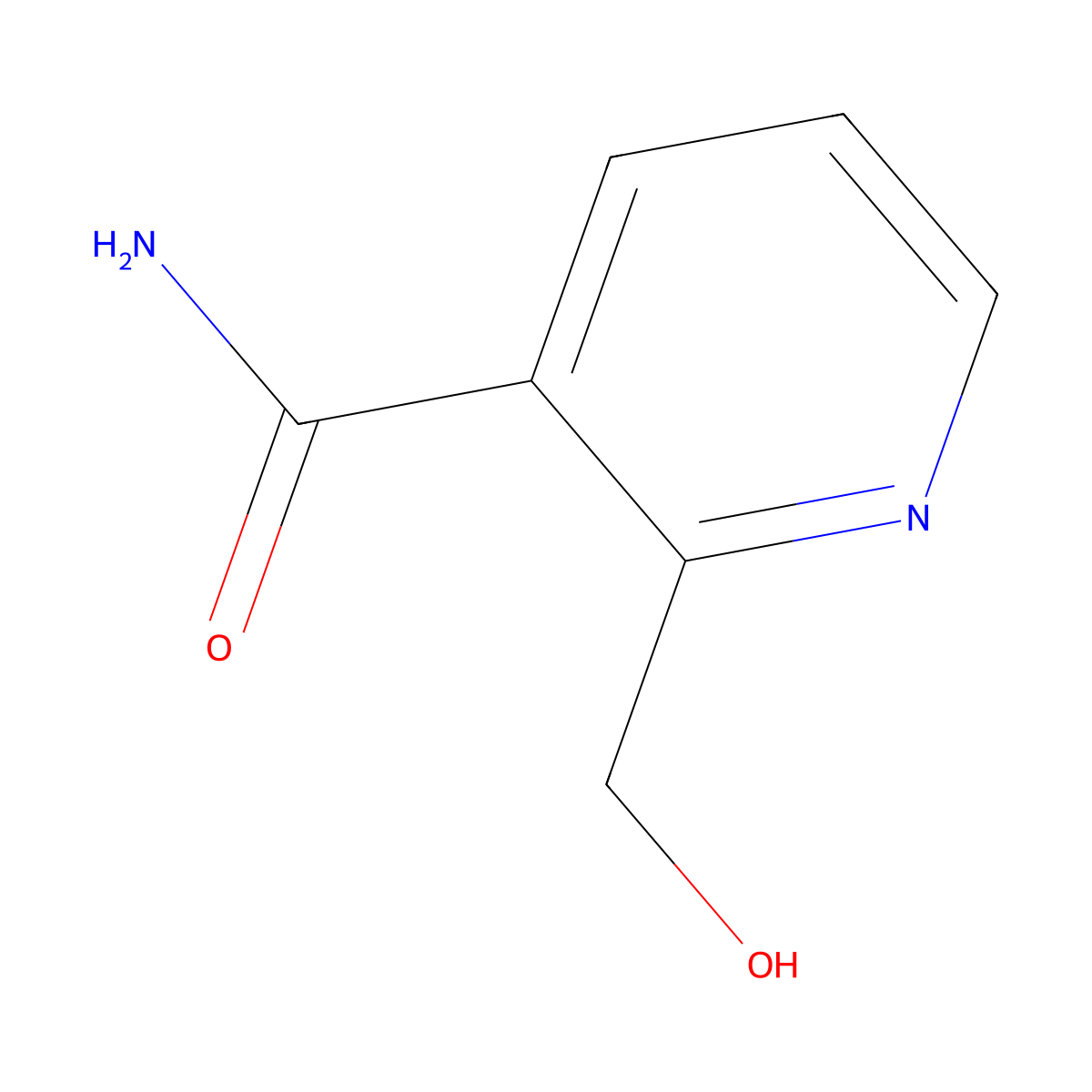 2-(Hydroxymethyl)pyridine-3-carboxamide molecular structure, CAS 115012-11-8