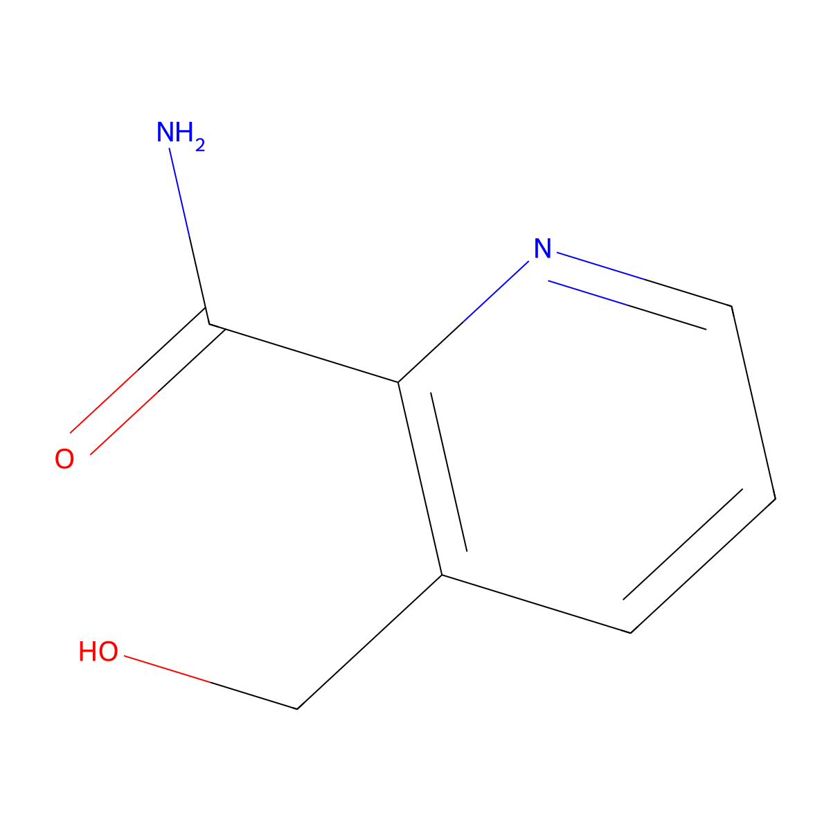 3-(Hydroxymethyl)picolinamide molecular structure, CAS 115012-12-9