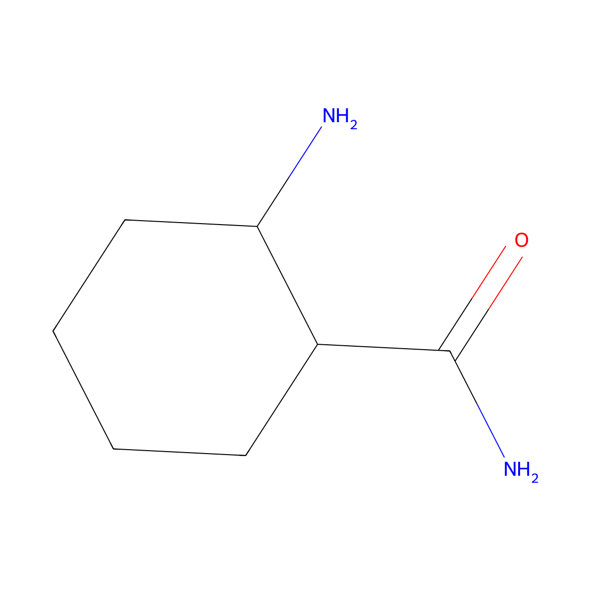 cis-2-Amino-1-cyclohexanecarboxamide molecular structure, CAS 115014-77-2