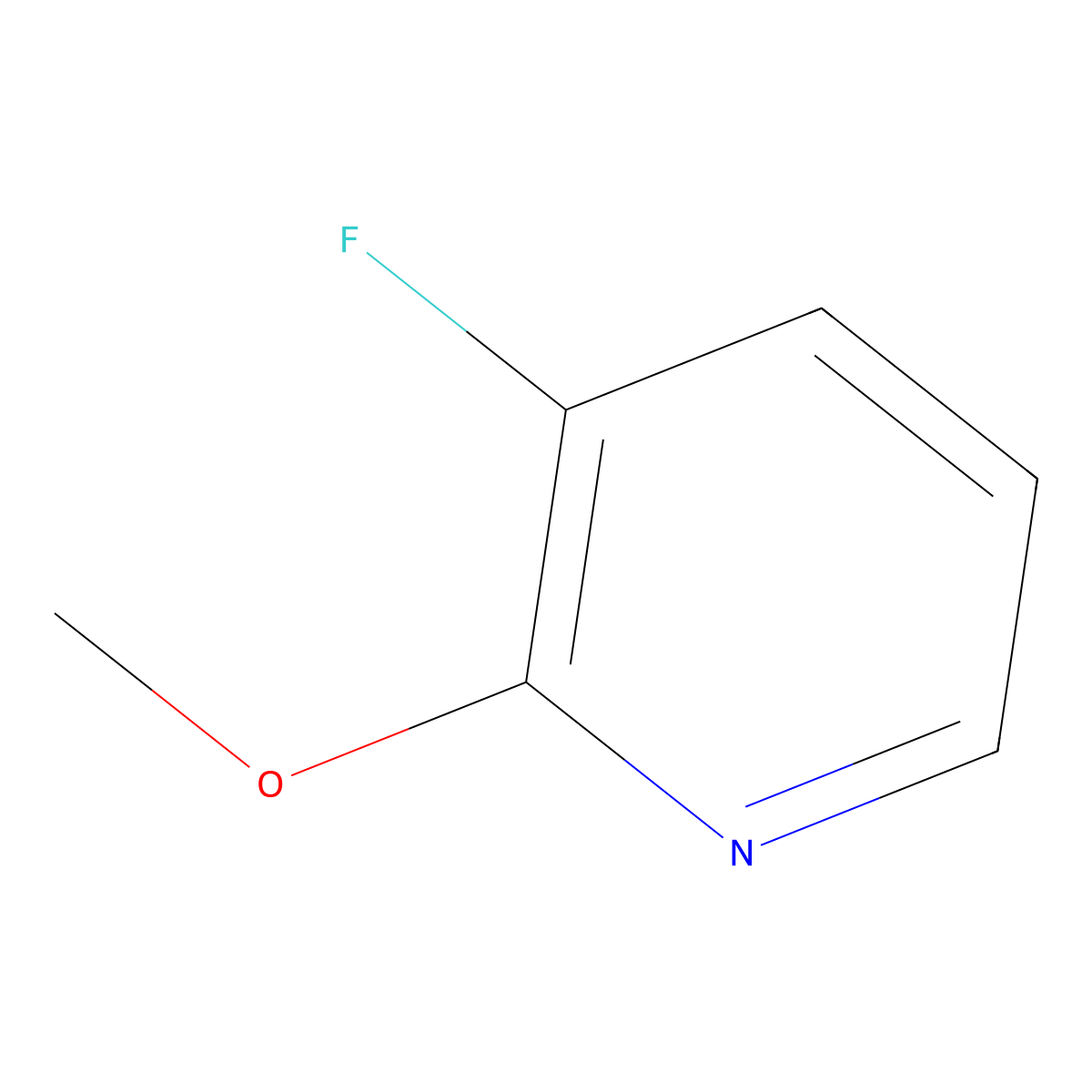 3-Fluoro-2-methoxypyridine molecular structure, CAS 1150163-74-8