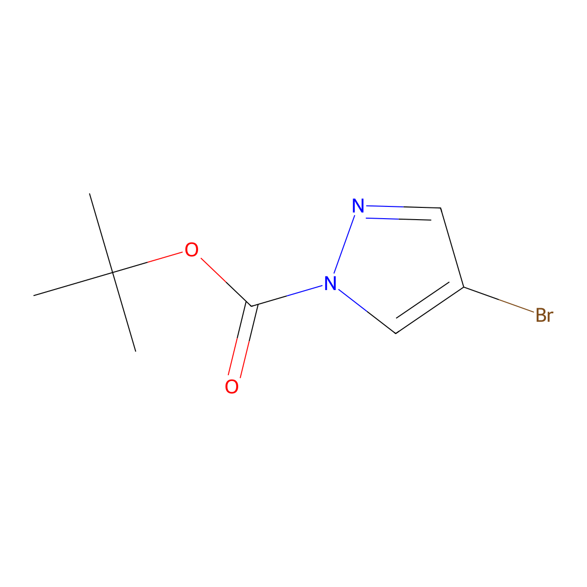1-Boc-4-bromopyrazole molecular structure, CAS 1150271-23-0