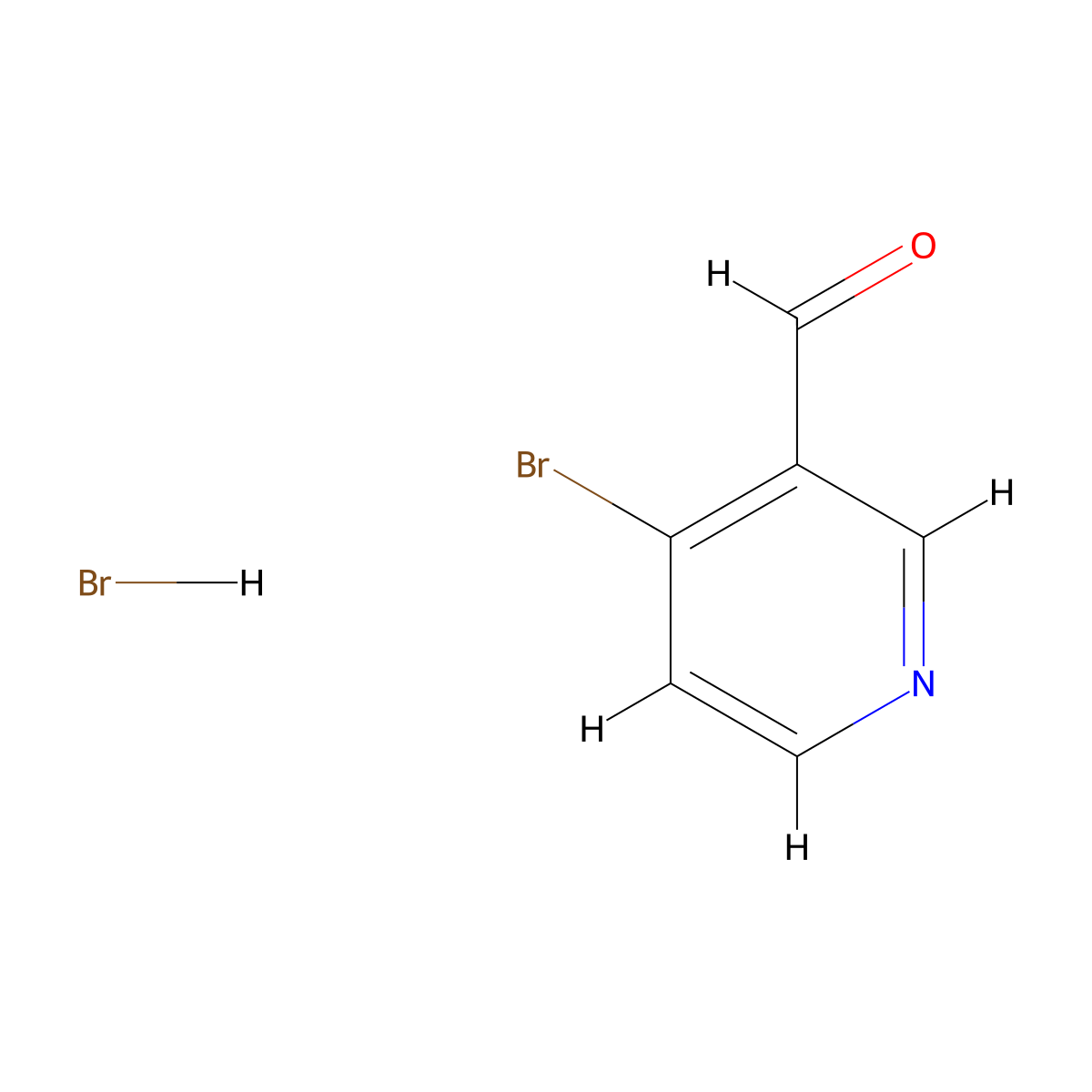 4-Bromonicotinaldehyde hydrobromide molecular structure, CAS 1150271-34-3