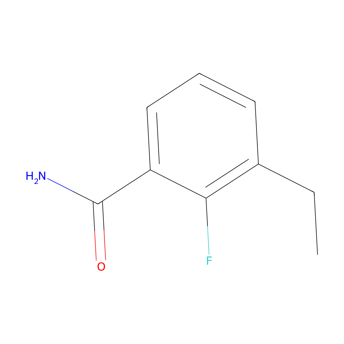 3-Ethyl-2-fluorobenzamide molecular structure, CAS 1150310-89-6