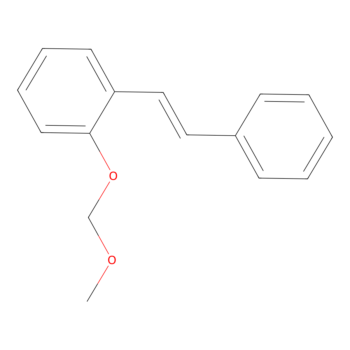 1-(methoxymethoxy)-2-[(E)-2-phenylethenyl]benzene molecular structure, CAS 115032-32-1