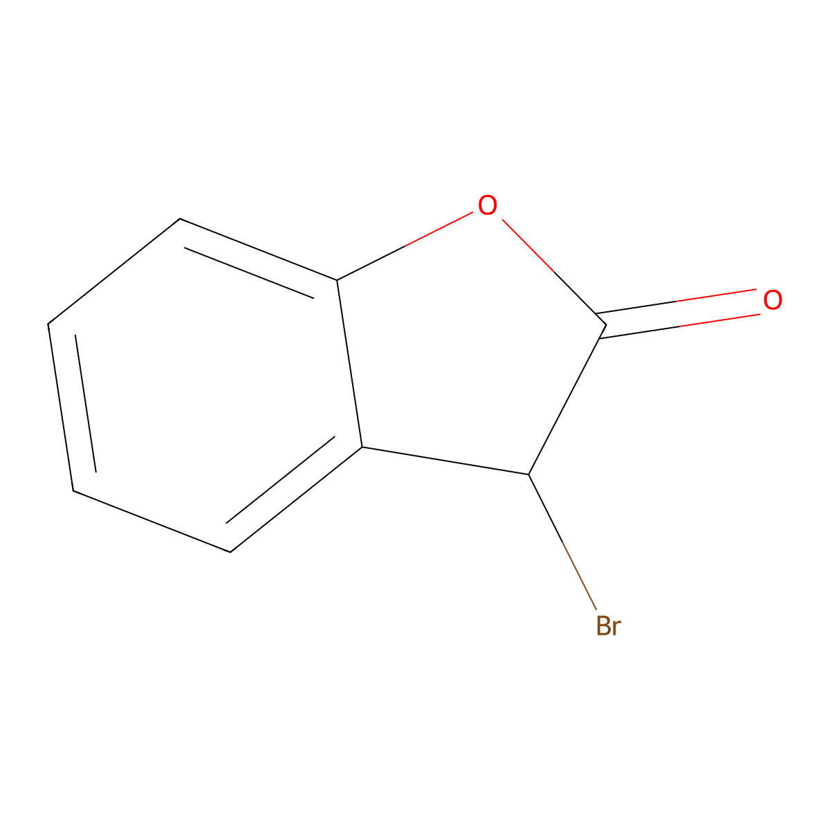 3-Bromo-2-coumaranone molecular structure, CAS 115035-43-3