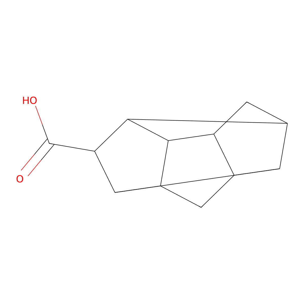 Pentacyclo[6.3.0.0^{2,6}.0^{3,10}.0^{5,9}]undecane-4-carboxylic acid molecular structure, CAS 115044-28-5