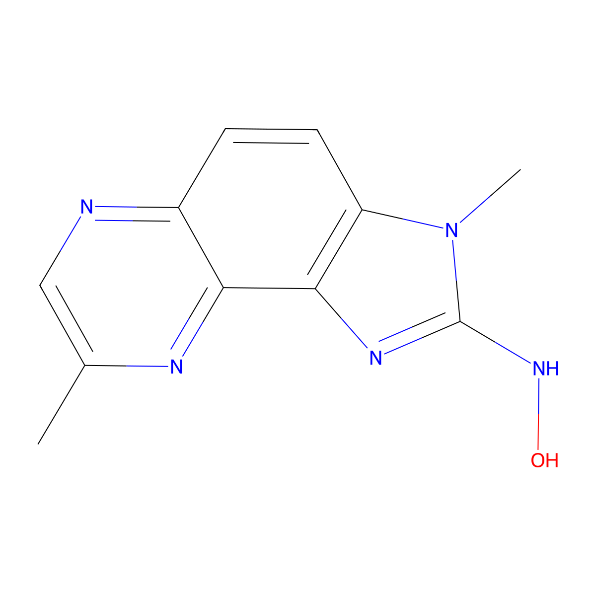 N-hydroxy-MeIQx molecular structure, CAS 115044-41-2