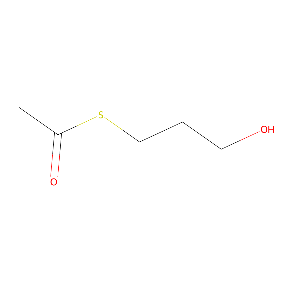 S-(3-Hydroxypropyl) ethanethioate molecular structure, CAS 115051-66-6