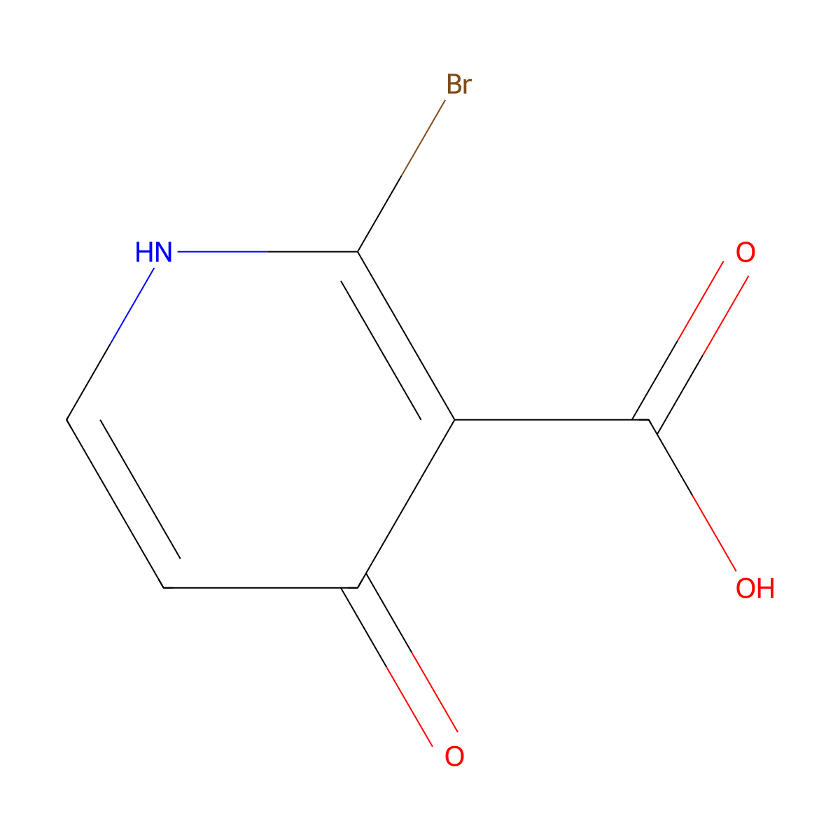 2-Bromo-4-hydroxynicotinic acid molecular structure, CAS 1150561-81-1