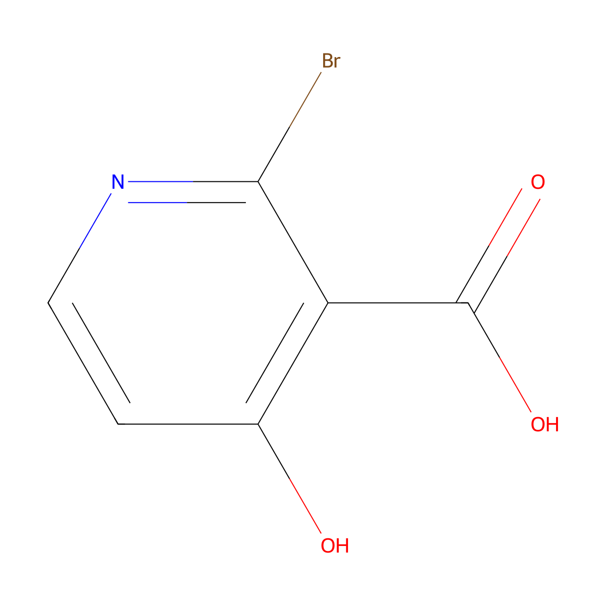 2-Bromo-4-hydroxynicotinic acid molecular structure, CAS 1150561-81-1