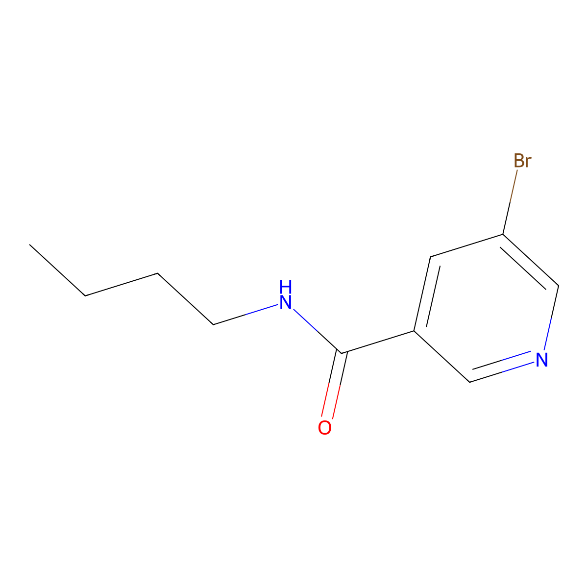 N-Butyl 5-bromonicotinamide molecular structure, CAS 1150561-83-3