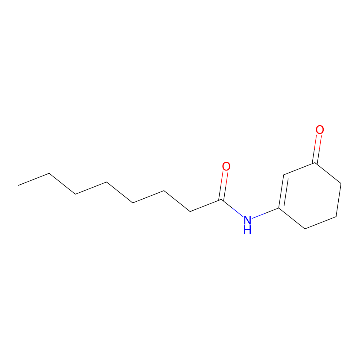 N-(3-Oxocyclohex-1-En-1-Yl)octanamide molecular structure, CAS 1150565-77-7