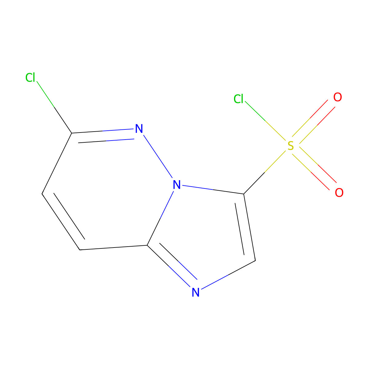 6-Chloroimidazo(1,2-b)pyridazine-3-sulfonyl chloride molecular structure, CAS 1150567-72-8