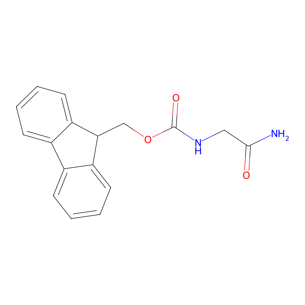 Fmoc-Gly-NH2 molecular structure, CAS 115057-37-9