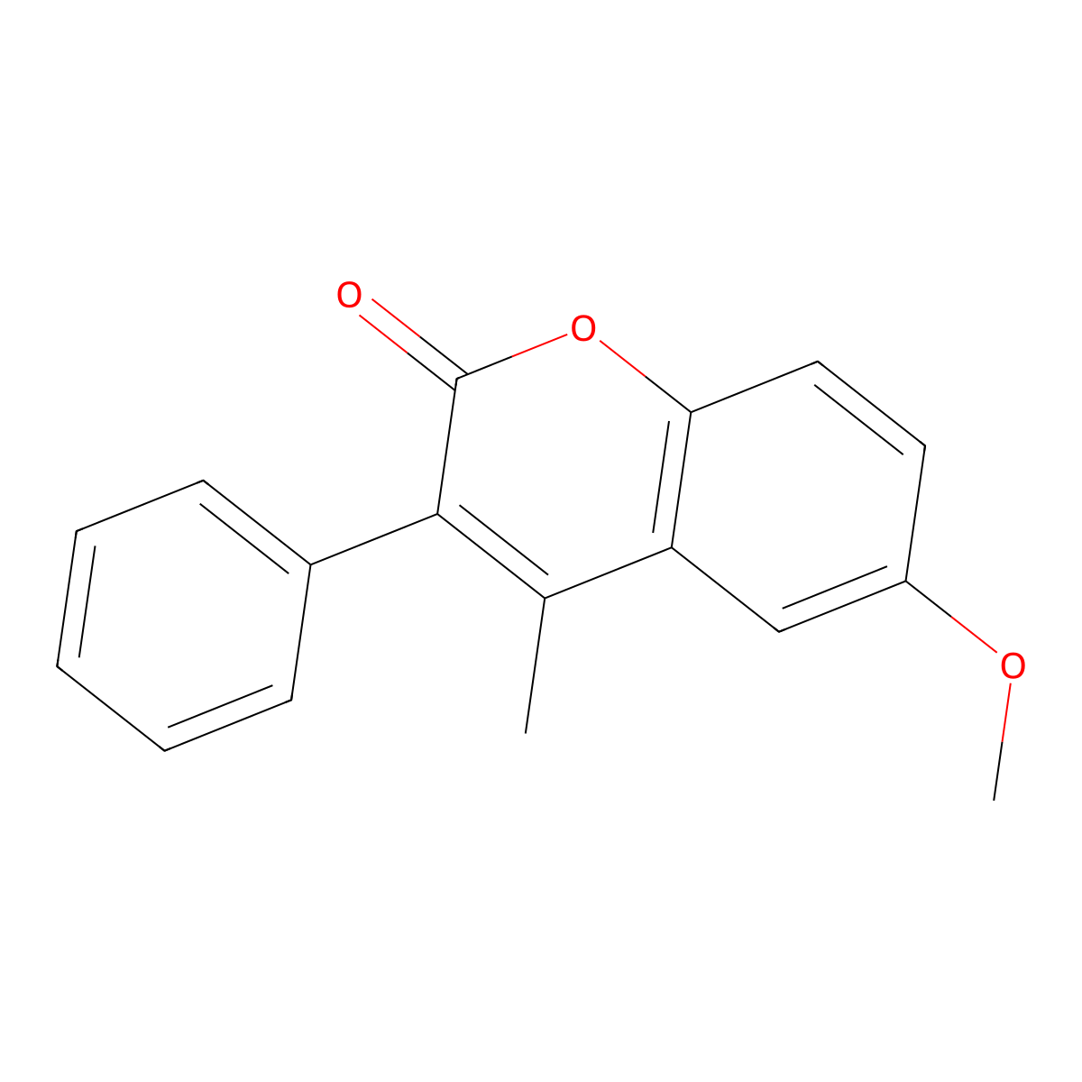 6-Methoxy-4-methyl-3-phenylcoumarin molecular structure, CAS 115059-27-3