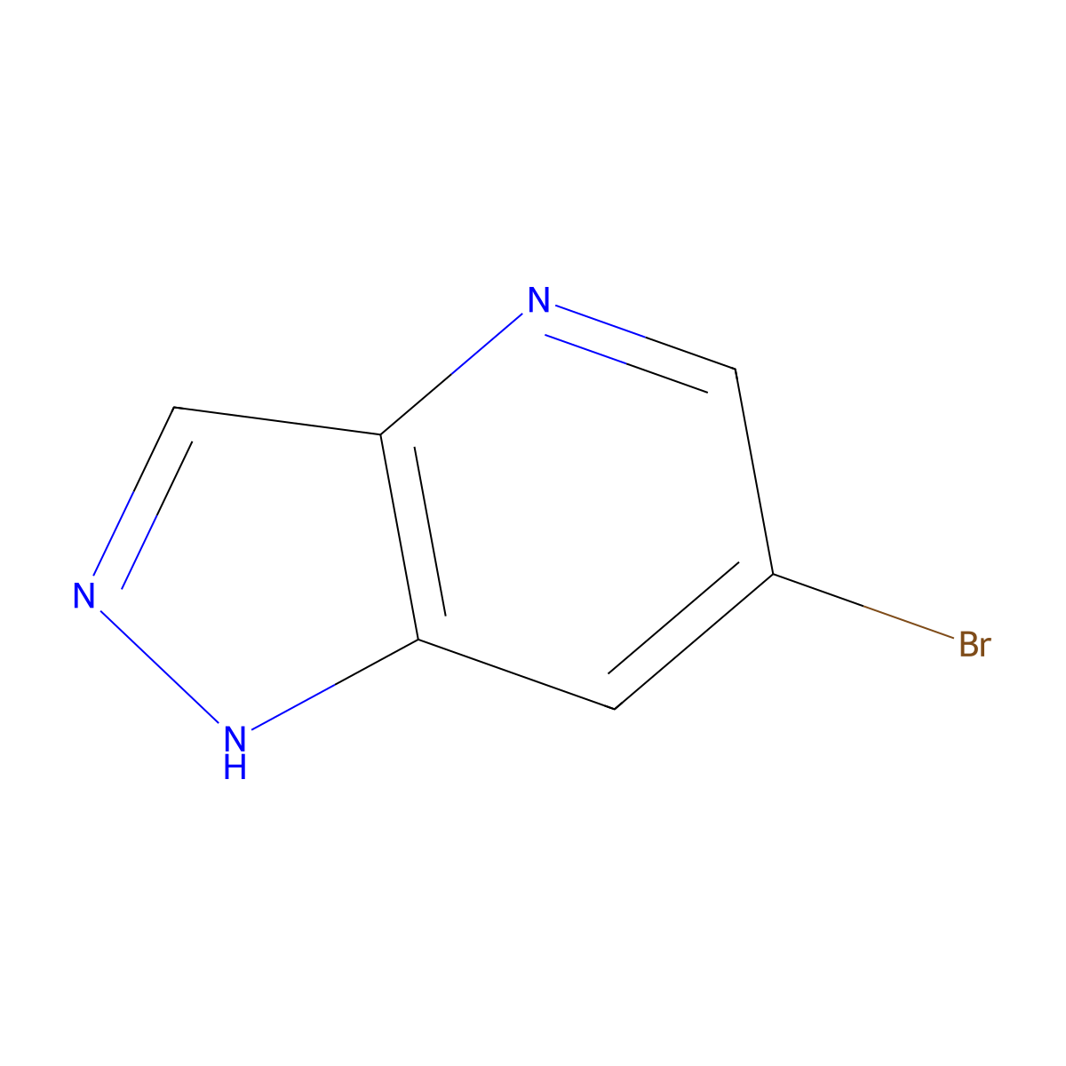 6-Bromo-1H-pyrazolo[4,3-b]pyridine molecular structure, CAS 1150617-54-1