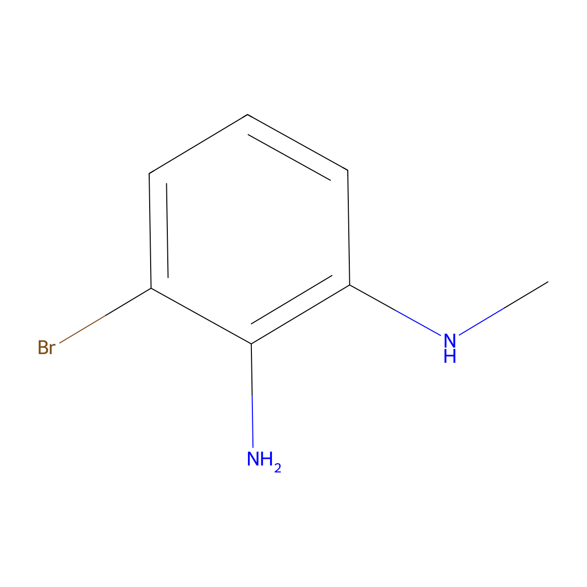 3-bromo-N1-methylbenzene-1,2-diamine molecular structure, CAS 1150617-55-2