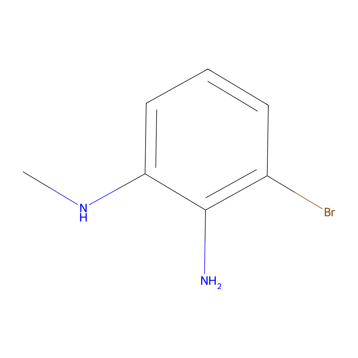 3-bromo-N1-methylbenzene-1,2-diamine molecular structure, CAS 1150617-55-2