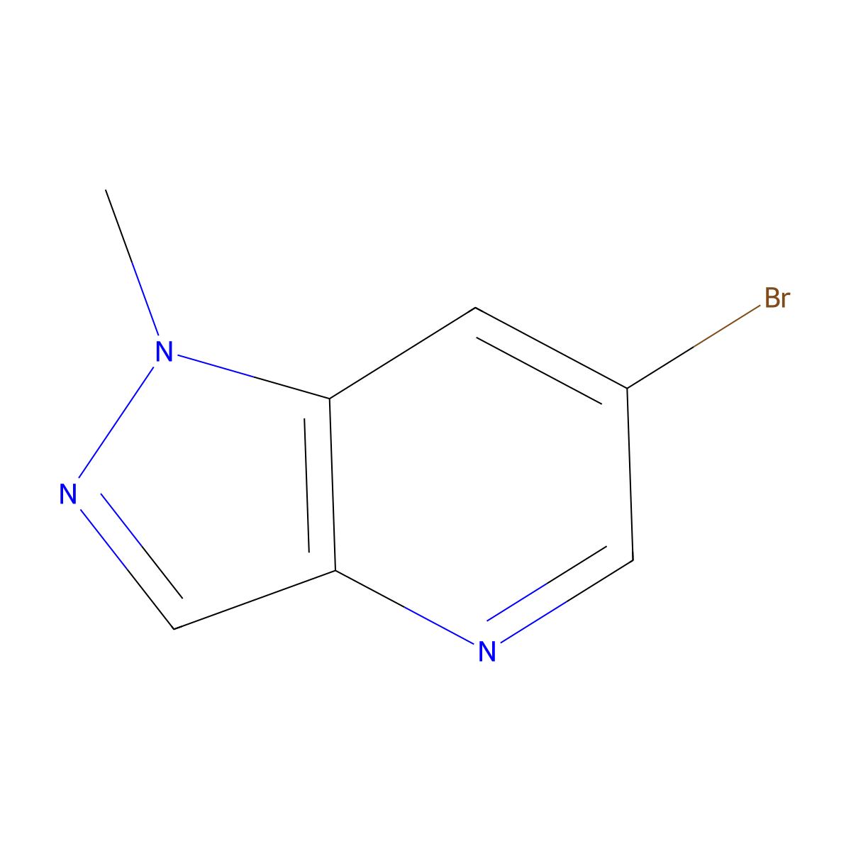 6-Bromo-1-methyl-1H-pyrazolo(4,3-b)pyridine molecular structure, CAS 1150617-56-3