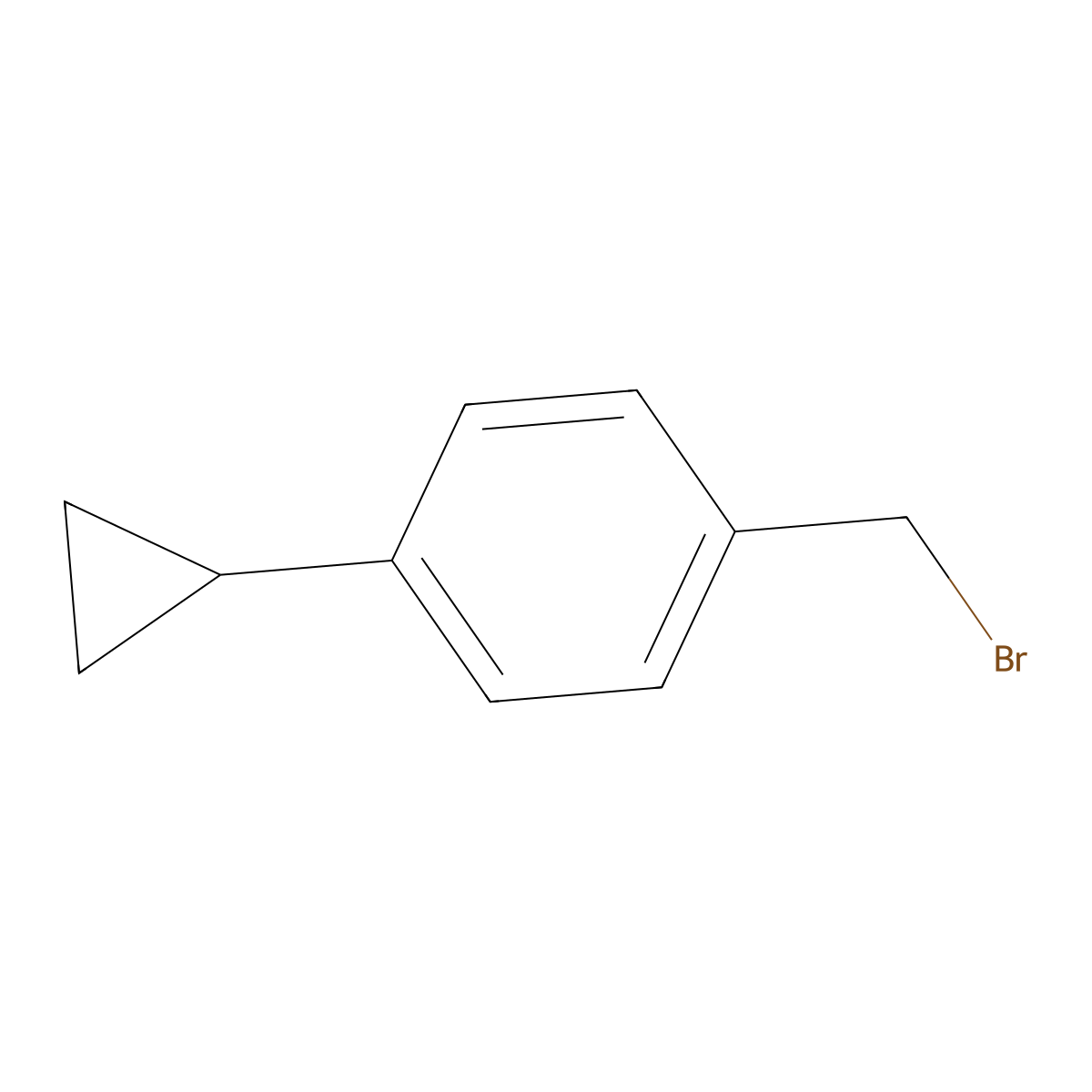 1-(Bromomethyl)-4-cyclopropylbenzene molecular structure, CAS 1150617-57-4