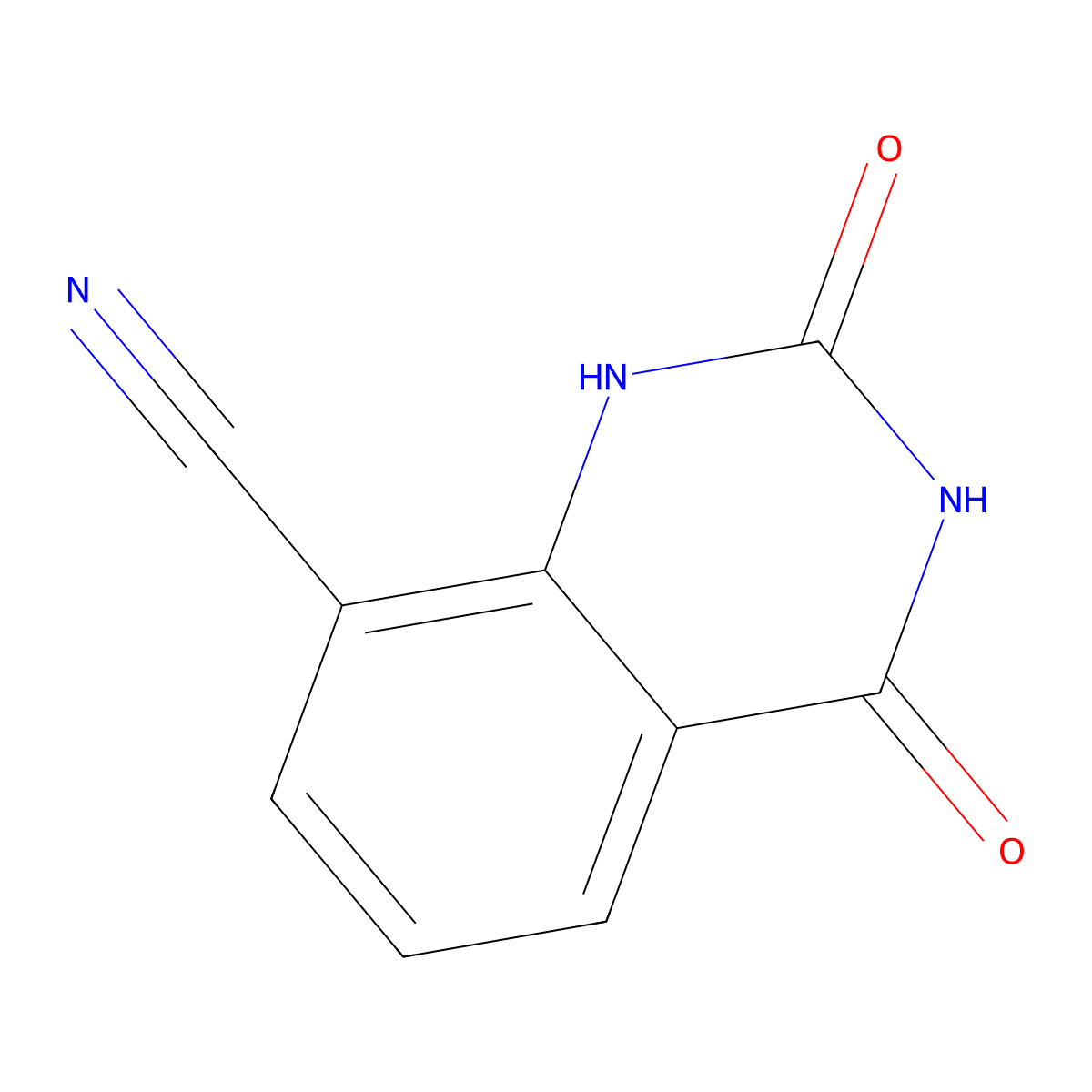 2,4-Dioxo-1,2,3,4-tetrahydroquinazoline-8-carbonitrile molecular structure, CAS 1150617-69-8