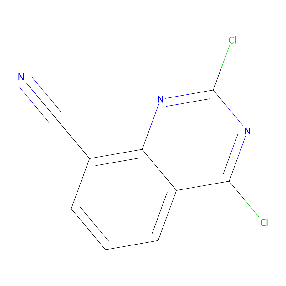 2,4-Dichloroquinazoline-8-carbonitrile molecular structure, CAS 1150617-71-2
