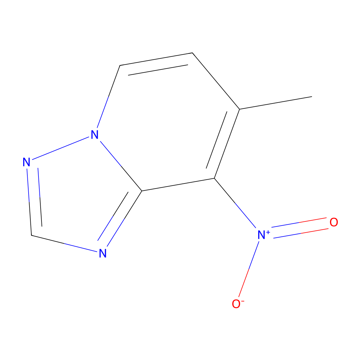 7-Methyl-8-nitro-[1,2,4]triazolo[1,5-a]pyridine molecular structure, CAS 1150617-74-5