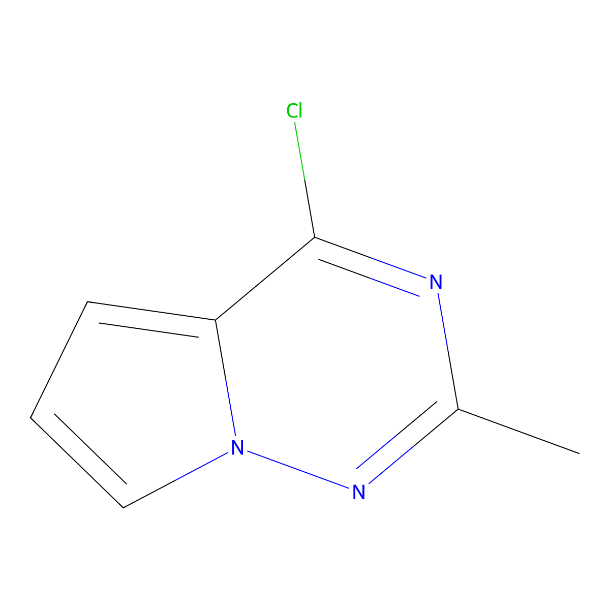 4-Chloro-2-methylpyrrolo[2,1-f][1,2,4]triazine molecular structure, CAS 1150617-75-6