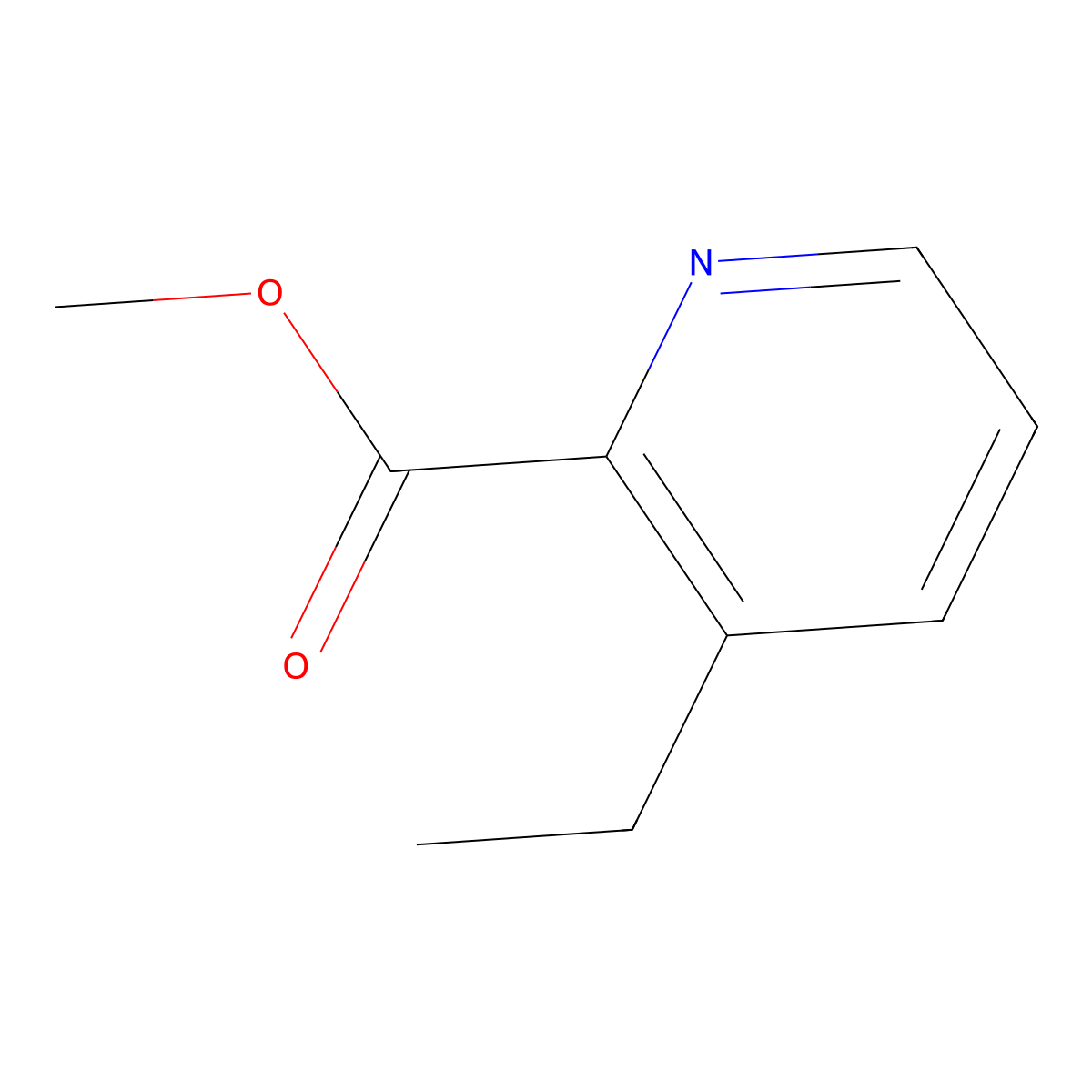 Methyl 3-ethylpyridine-2-carboxylate molecular structure, CAS 1150617-86-9