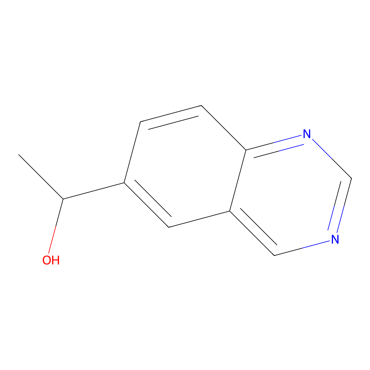 1-(Quinazolin-6-yl)ethanol molecular structure, CAS 1150617-88-1