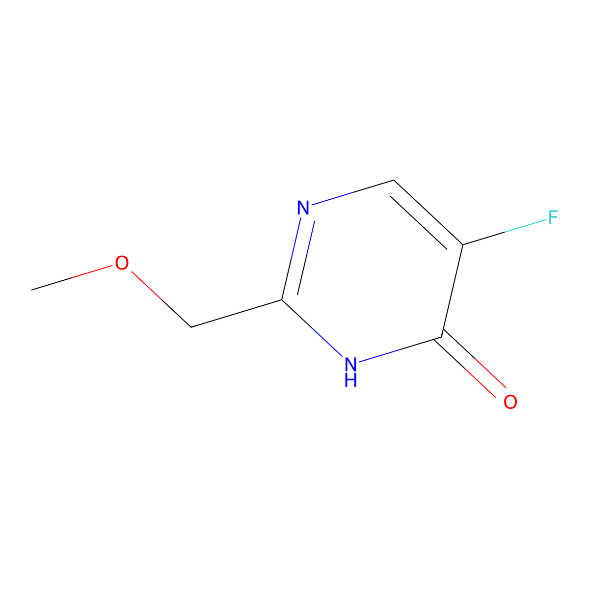 5-Fluoro-2-(methoxymethyl)pyrimidin-4-ol molecular structure, CAS 1150618-10-2