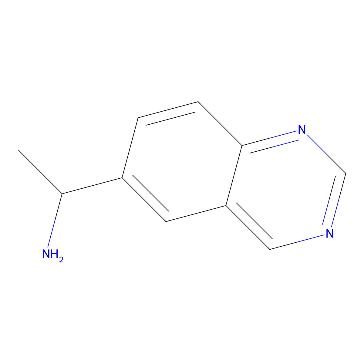 1-(Quinazolin-6-yl)ethan-1-amine molecular structure, CAS 1150618-18-0