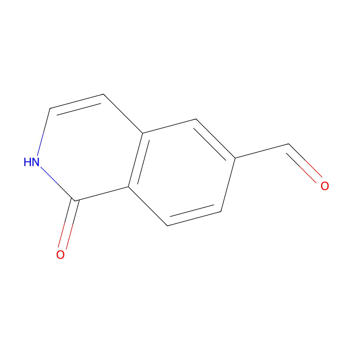 1-Oxo-1,2-dihydroisoquinoline-6-carbaldehyde molecular structure, CAS 1150618-26-0
