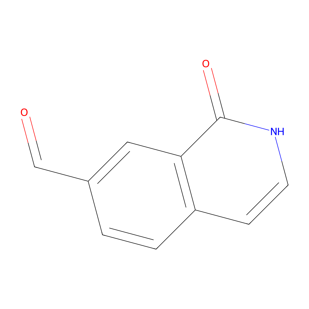 1-Oxo-1,2-dihydroisoquinoline-7-carbaldehyde molecular structure, CAS 1150618-27-1