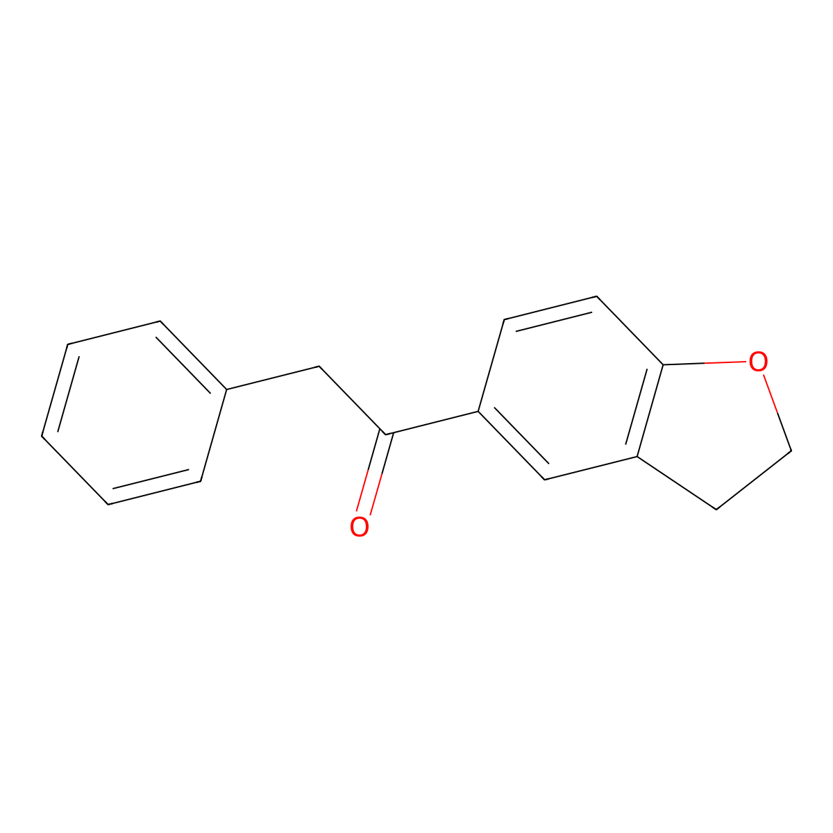 Ethanone, 1-(2,3-dihydro-5-benzofuranyl)-2-phenyl- molecular structure, CAS 115063-20-2