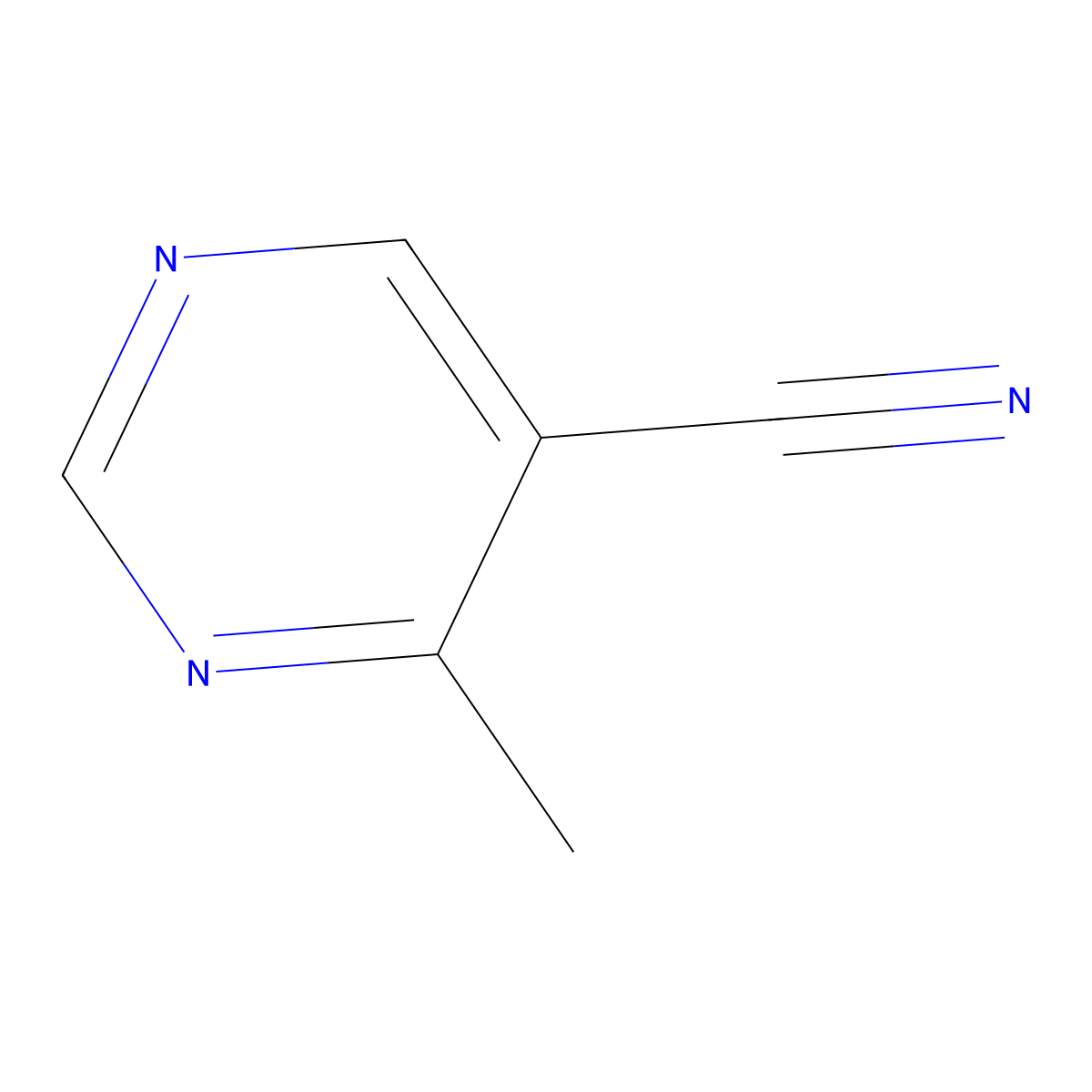 4-Methylpyrimidine-5-carbonitrile molecular structure, CAS 1150633-16-1