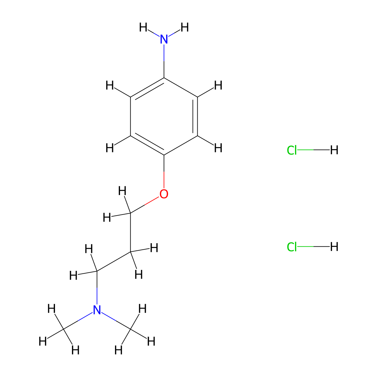 4-(3-Dimethylamino-propoxy)-phenylamine dihydrochloride molecular structure, CAS 1150658-32-4