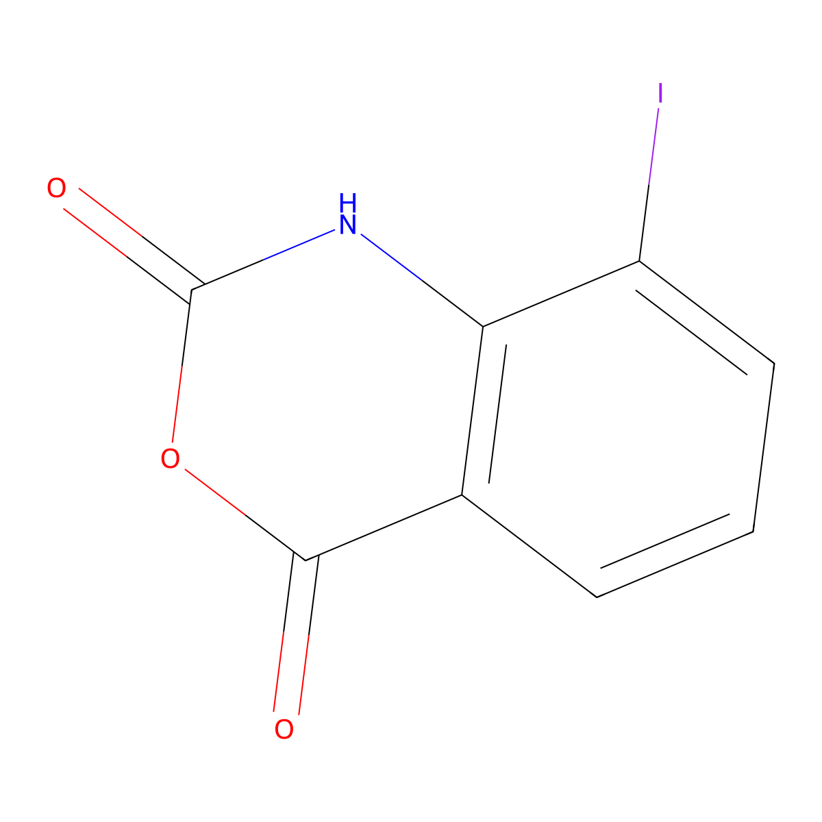 8-iodo-2,4-dihydro-1H-3,1-benzoxazine-2,4-dione molecular structure, CAS 115081-93-1