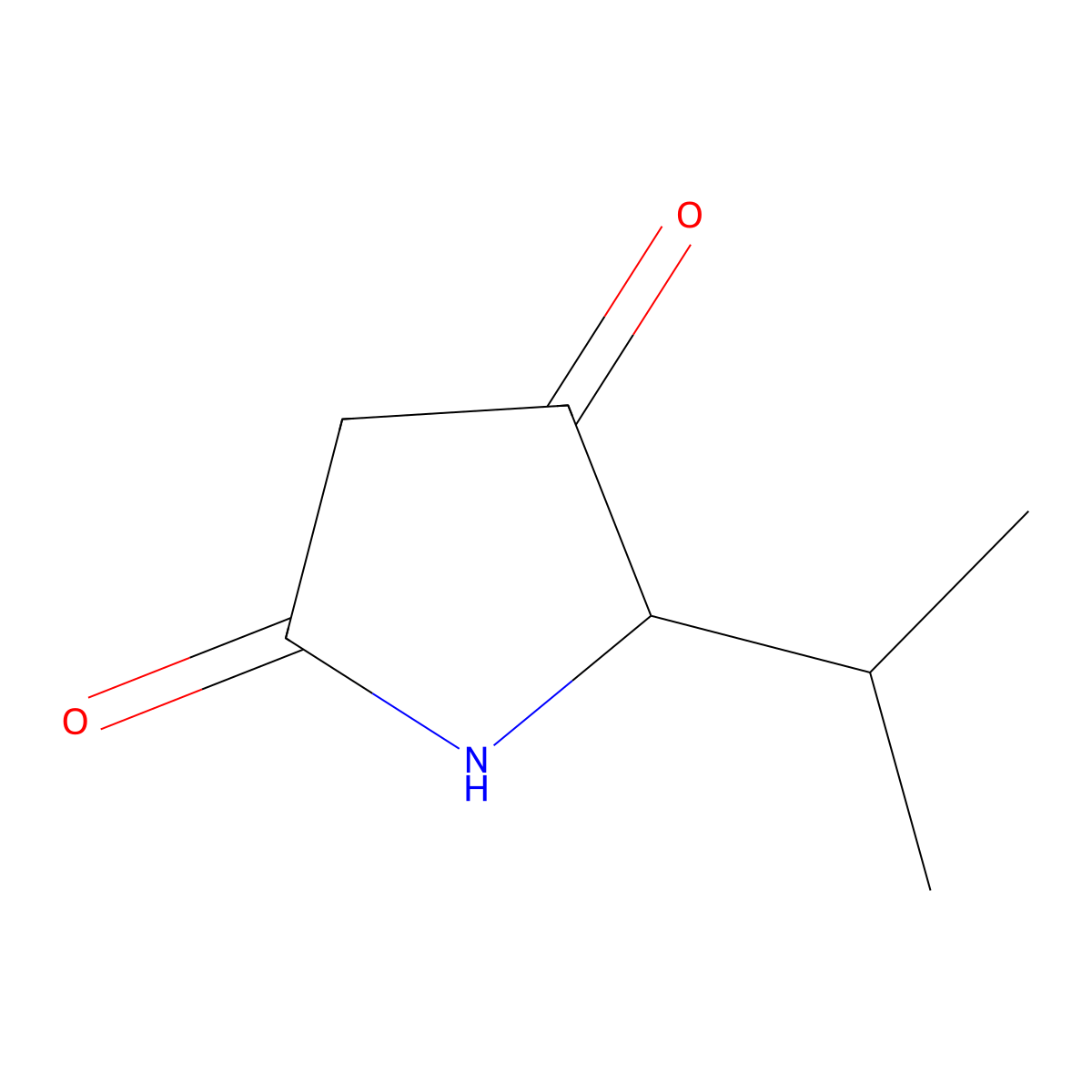 5-Isopropylpyrrolidine-2,4-dione molecular structure, CAS 115084-80-5