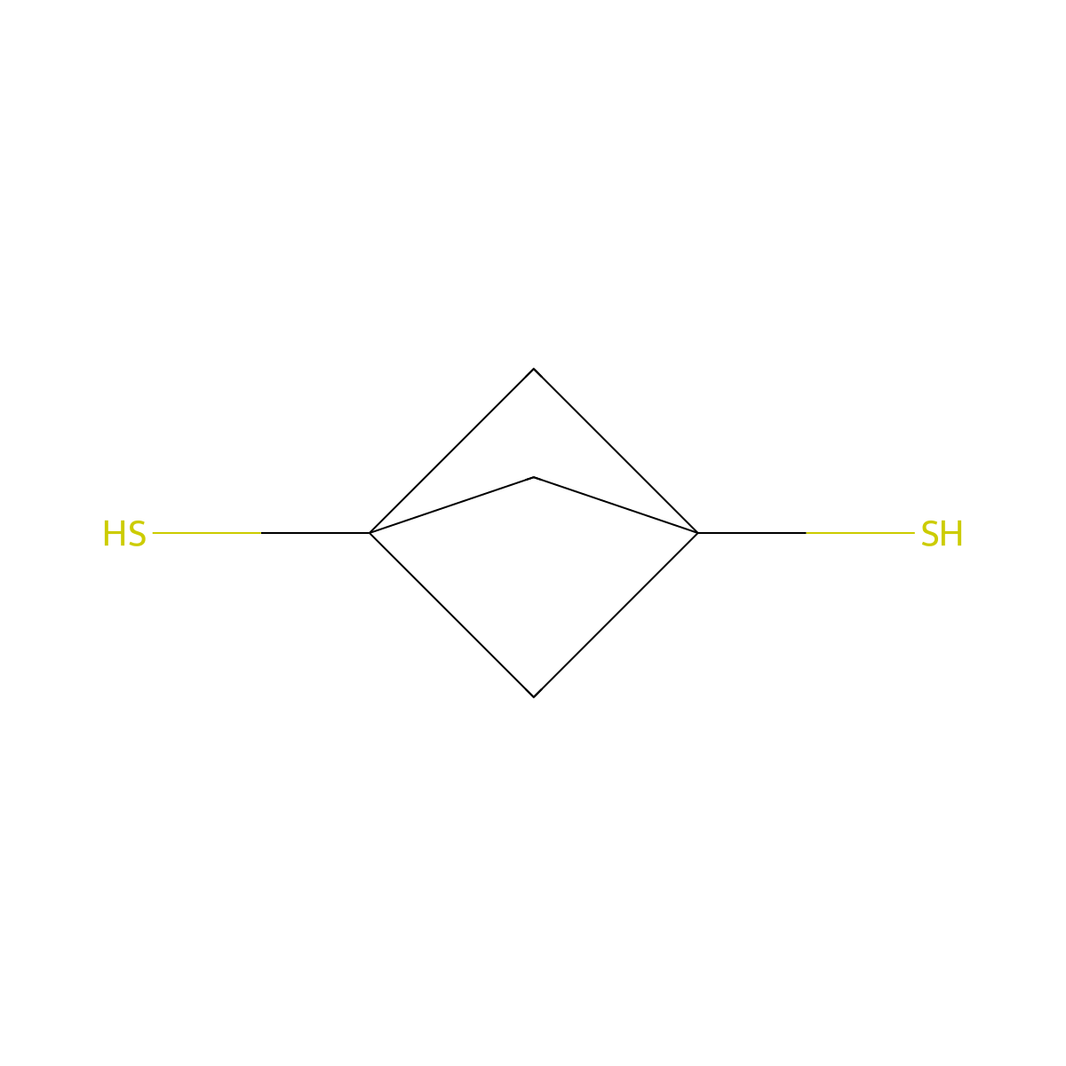 Bicyclo[1.1.1]pentane-1,3-dithiol molecular structure, CAS 115092-72-3