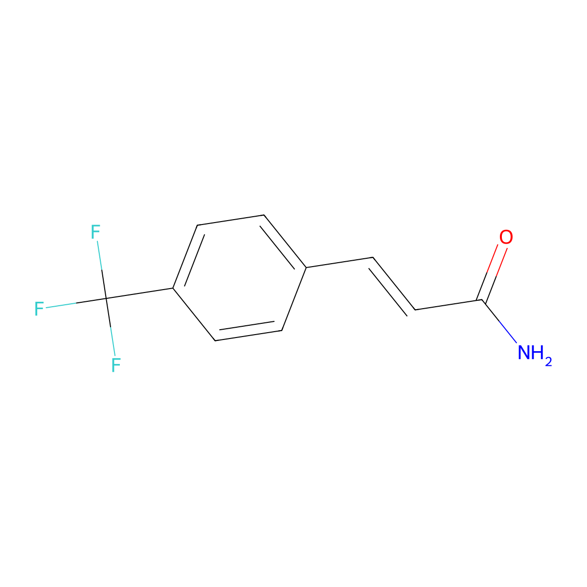 4-(Trifluoromethyl)cinnamamide molecular structure, CAS 115093-99-7