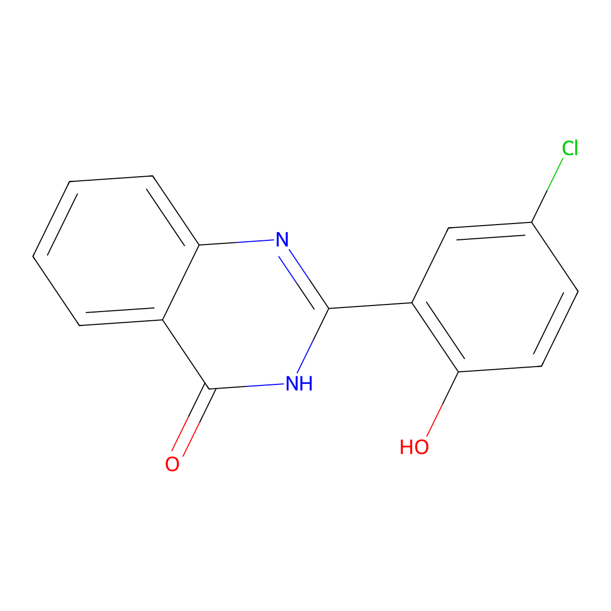 2-(5-Chloro-2-hydroxyphenyl)-4(3)-quinazolone molecular structure, CAS 1151-84-4