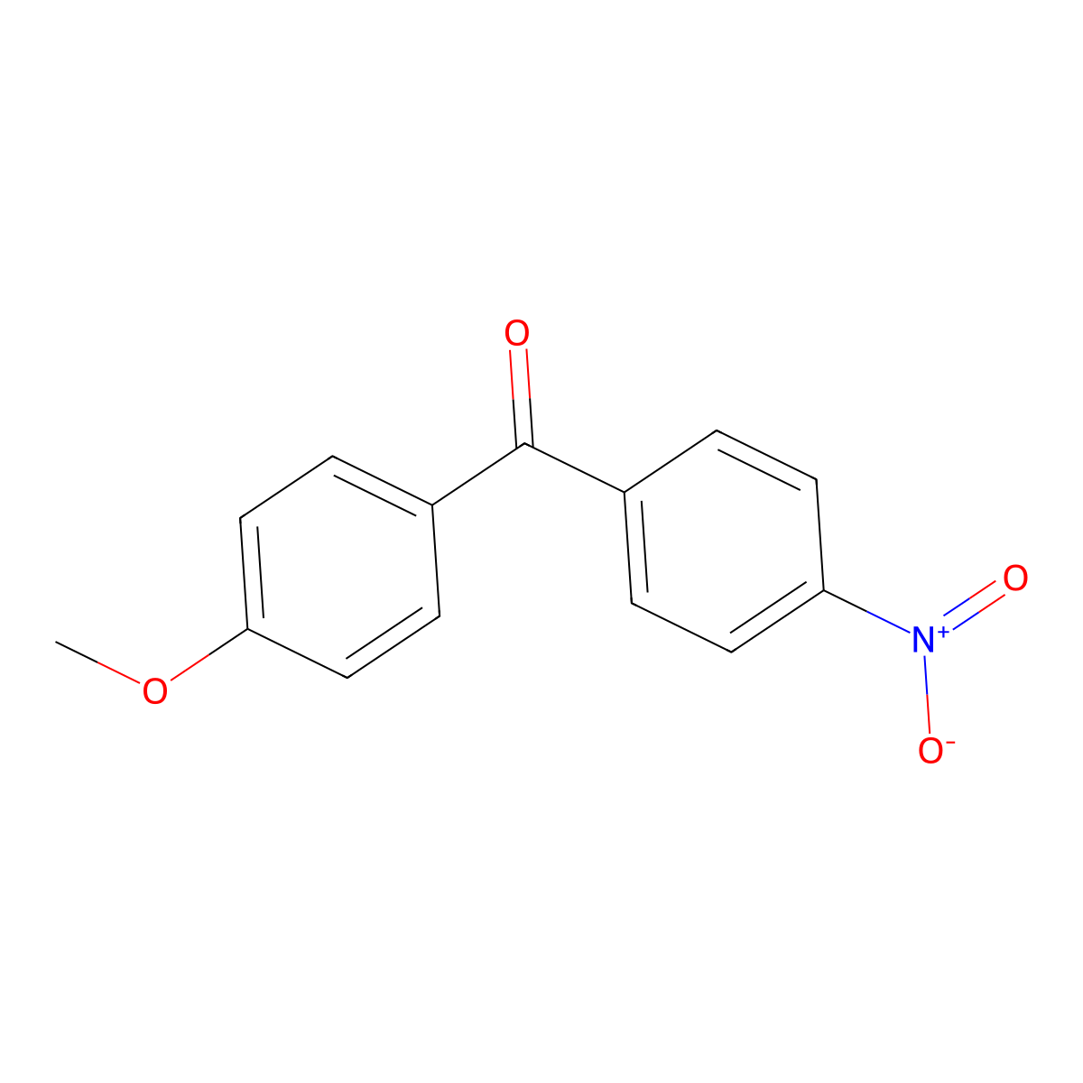 4-Methoxy-4'-nitrobenzophenone molecular structure, CAS 1151-94-6