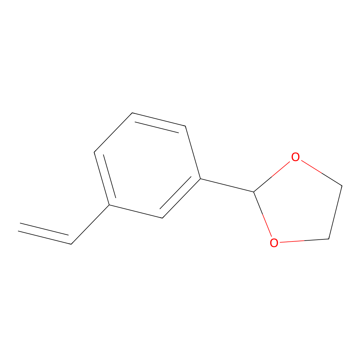 2-(3-Ethenylphenyl)-1,3-dioxolane molecular structure, CAS 115104-31-9