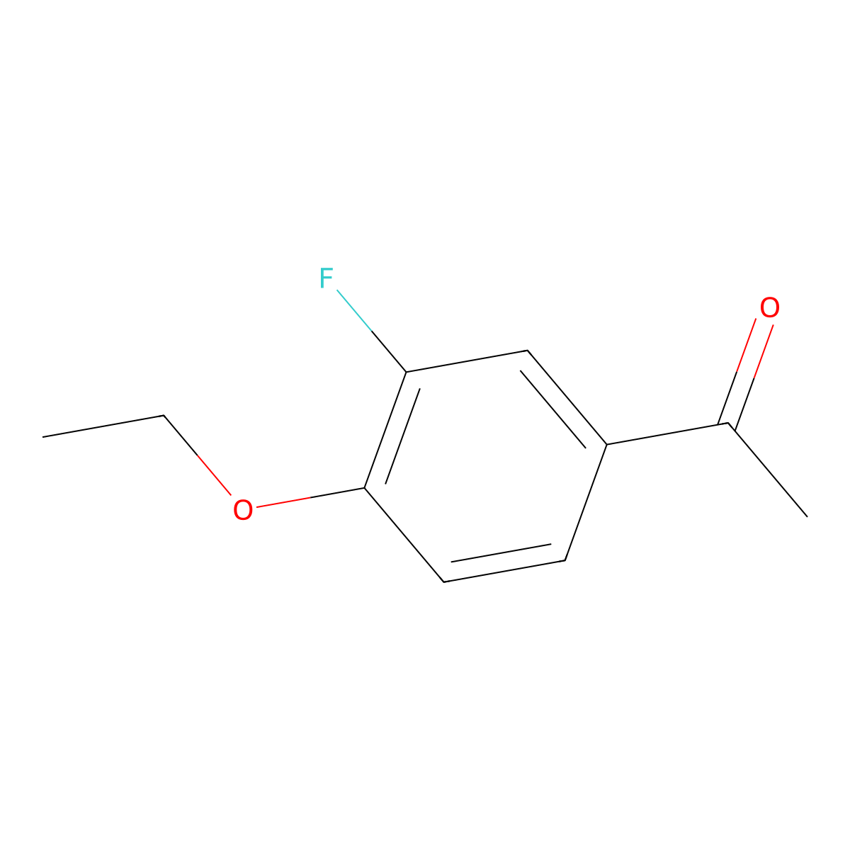 1-(4-Ethoxy-3-fluorophenyl)ethanone molecular structure, CAS 115104-57-9