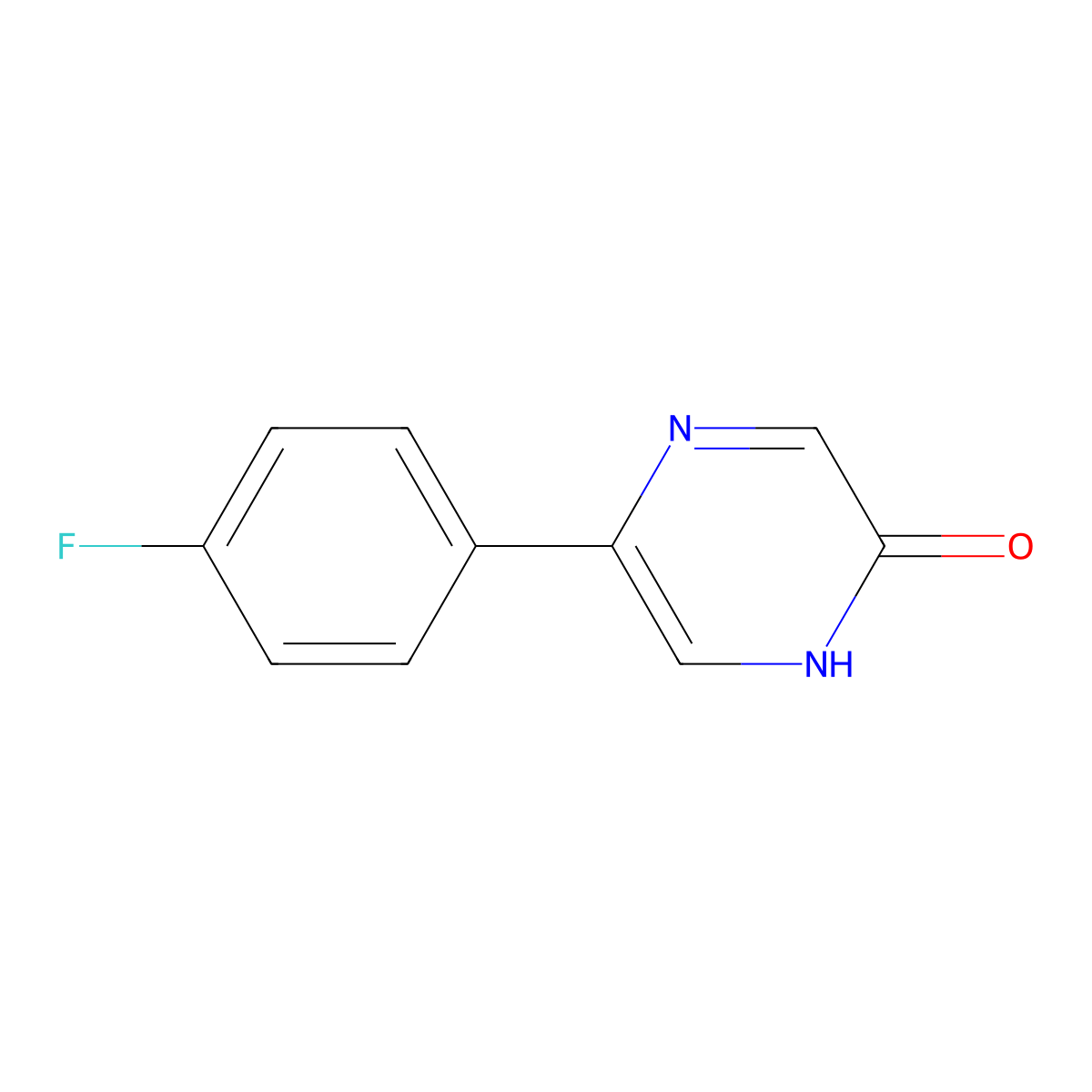 5-(4-Fluorophenyl)pyrazin-2-ol molecular structure, CAS 115104-59-1